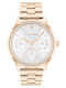 Calvin Klein Women's Watch 36mm Battery with Pink Gold Stainless Steel Bracelet