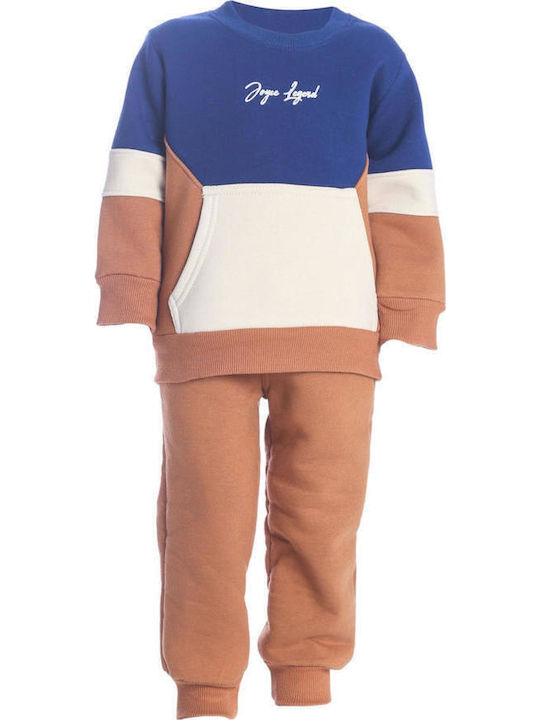 Joyce Legend Kids Sweatpants Set With Top Brown...