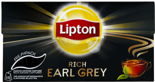 Lipton Earl Grey Τσάι Rick 25 Φακελάκια 1.6gr