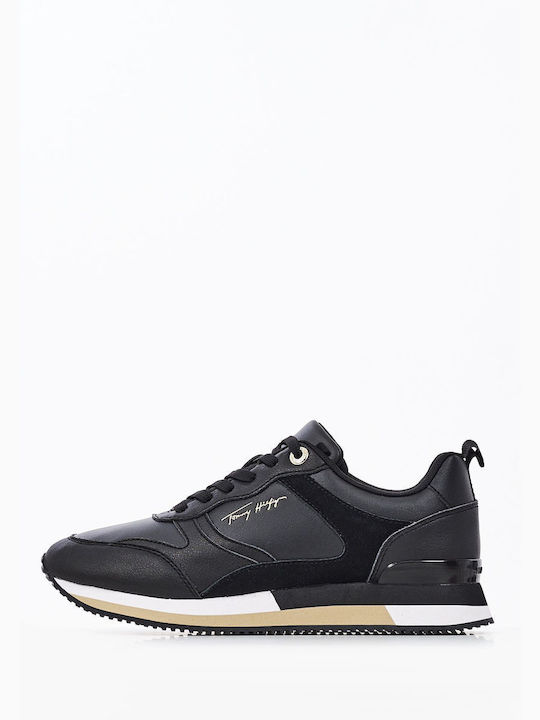 Tommy Hilfiger Essential Γυναικεία Sneakers Μαύρα