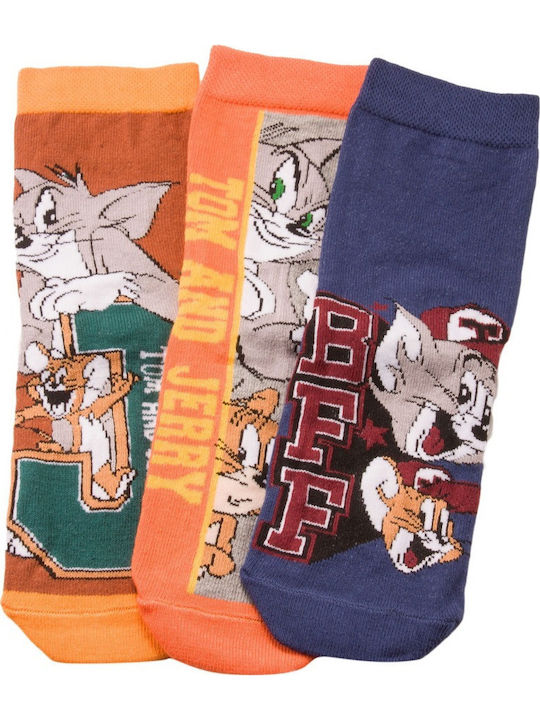 Warner Bros Παιδικές Κάλτσες Μακριές Tom And Jerry Πολύχρωμες 3 Ζευγάρια