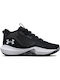 Under Armour Lockdown 6 High Basketball Shoes Black / White