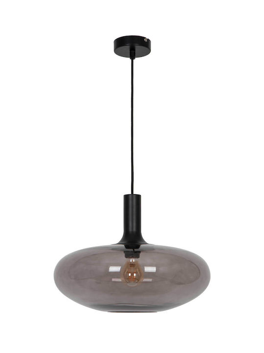 Viokef Convex Pendant Lamp E27 Black