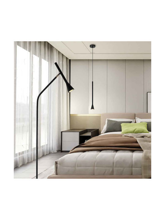 Viokef Melody Pendant Light Black with Socket GU10 6x150cm