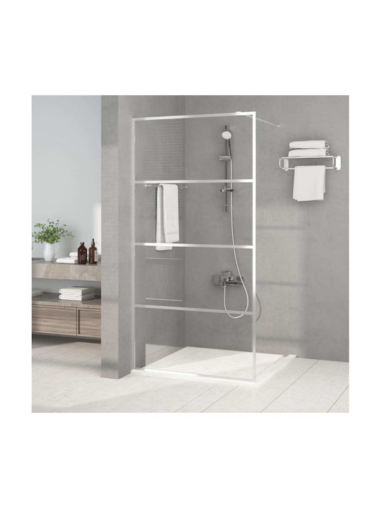 vidaXL Shower Screen for Shower 100x195cm Fabric