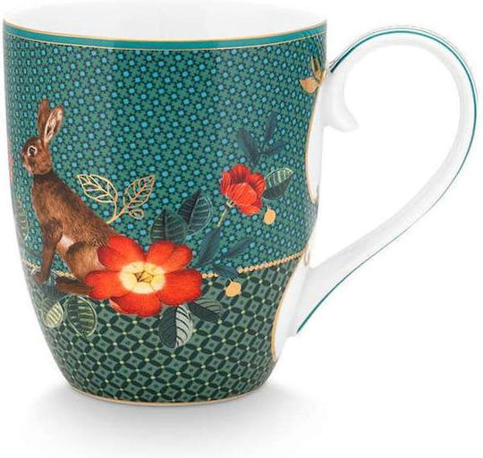 PiP Studio Winter Wonderland Κούπα από Πορσελάνη Πράσινη 450ml