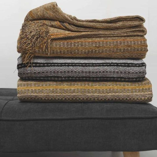 Palamaiki Jum Armchair Throw Chenille 180x180cm Gray