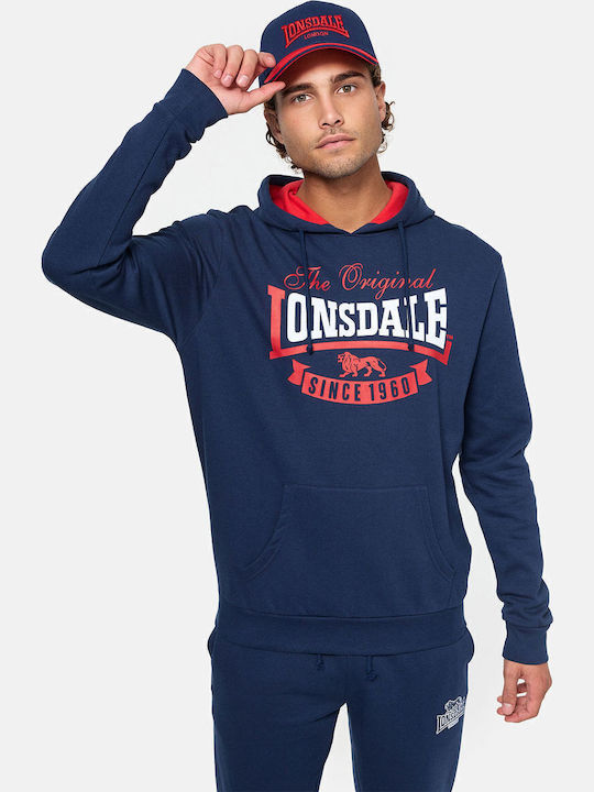 Lonsdale Stotfield Hanorac Cu Glugă Albastru Marin