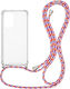 Sonique Armor Back Cover Silicon cu Curea Rainb...