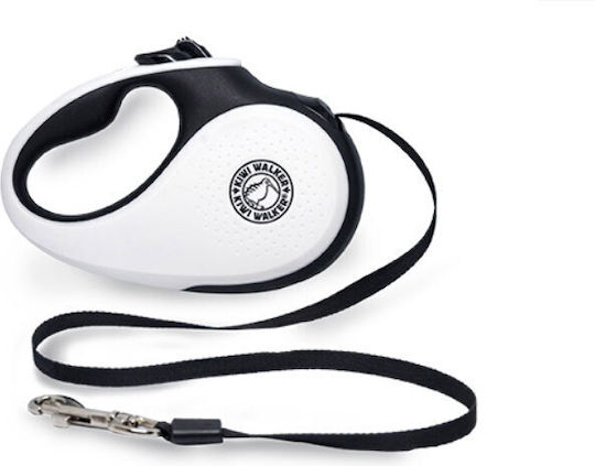 Kiwi Foldable Dog Leash/Lead Strap XS in White color 3m up to 12kg