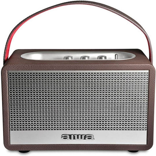 Aiwa Retro Heritage Lite Bluetooth Speaker 40W with Battery Life up to 11 hours Silver