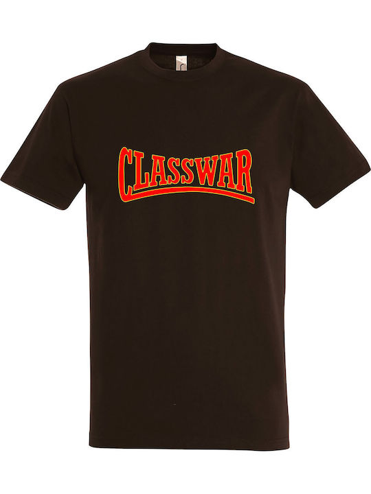 Unisex T-shirt " CLASSWAR ", Schokolade