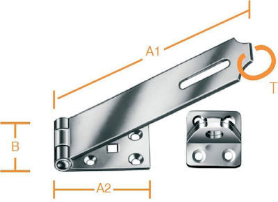 Vormann Door Hook Padlock Silver