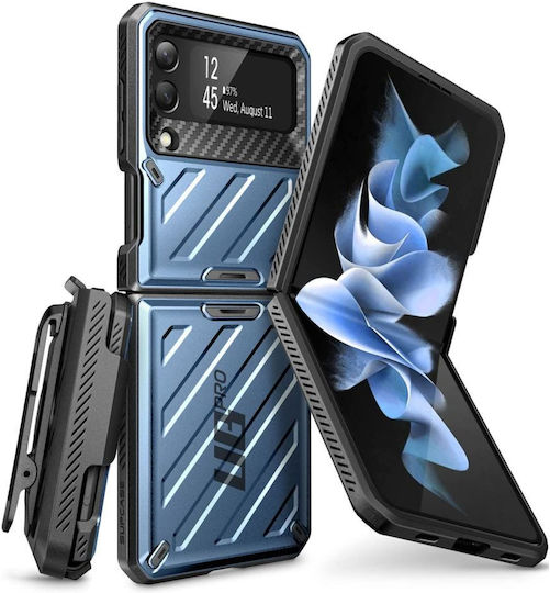 Supcase Beetle Pro С пълно покритие (360°) Пластмаса 2мм син металик (Galaxy Z Flip4)