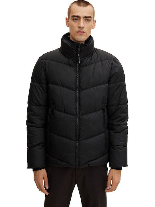 Tom Tailor Χειμωνιάτικο Μπουφάν Puffer Μαύρο