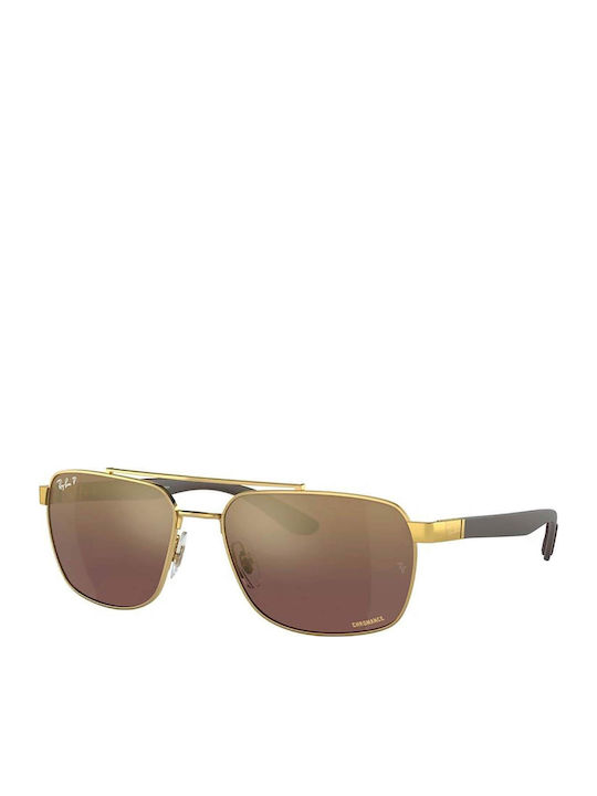 Ray Ban Men's Sunglasses with Gold Metal Frame ...