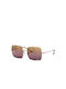 Ray Ban Square Sonnenbrillen mit Rose Gold Rahmen und Braun Verlaufsfarbe Linse RB1971 9202/G9