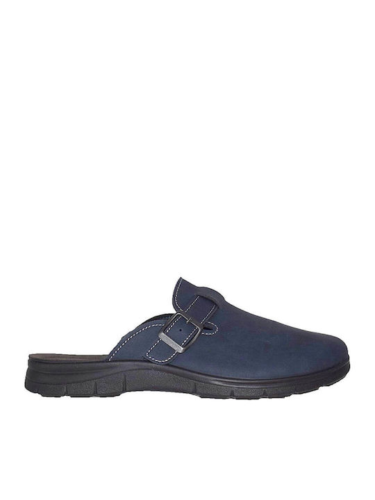 Inblu Inblu Herren Hausschuhe Leder Blau