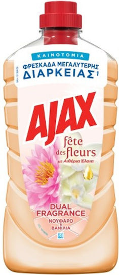 Ajax Fete des Fleurs Καθαριστικό Υγρό Γενικής Χρήσης Νούφαρο & Βανίλια 1lt