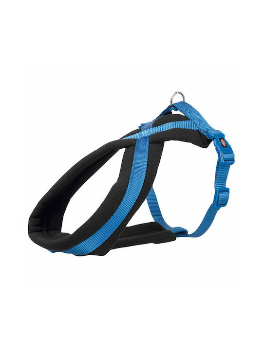 Trixie Dog Harness Premium Touring Blue Large / Medium 25mm x 50-90cm
