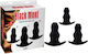 Chisa Novelties Black Mont Rippled Juicer Kit Анални тапи Подредба Черни 3бр