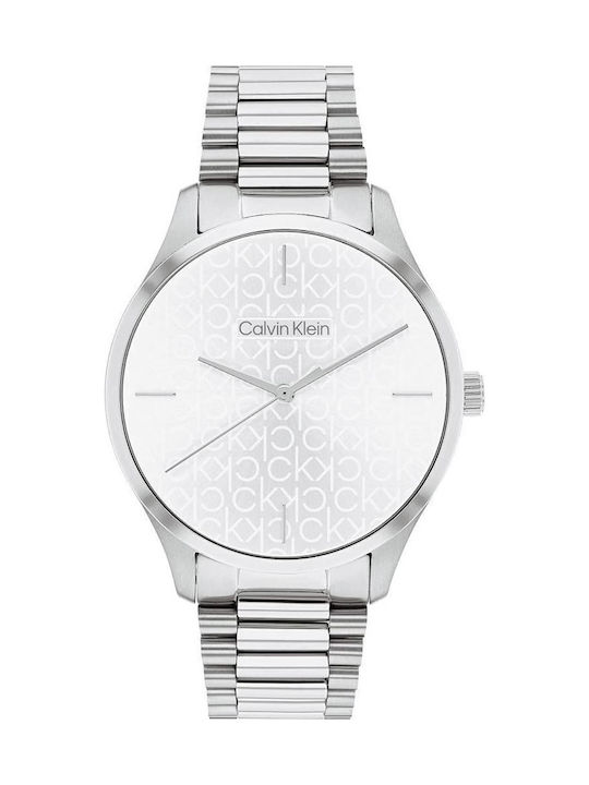 Calvin Klein Iconic Damen Uhr mit Silber Metallarmband 25200168