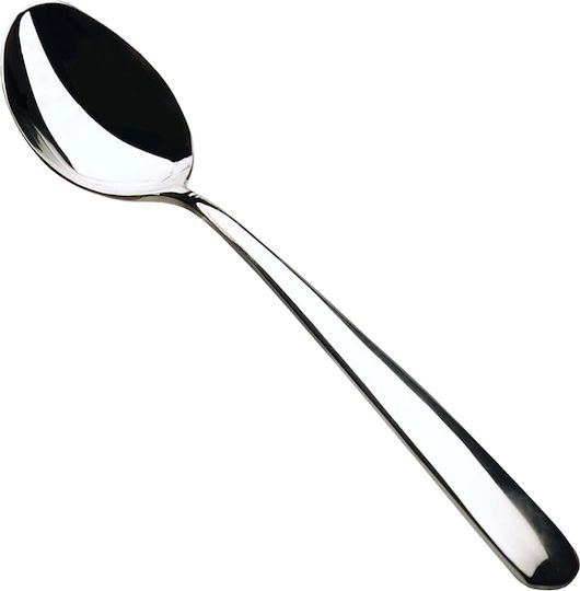 Salvinelli Set of Dinner Spoons Stainless Steel Silver 23.6cm 12 Pieces
