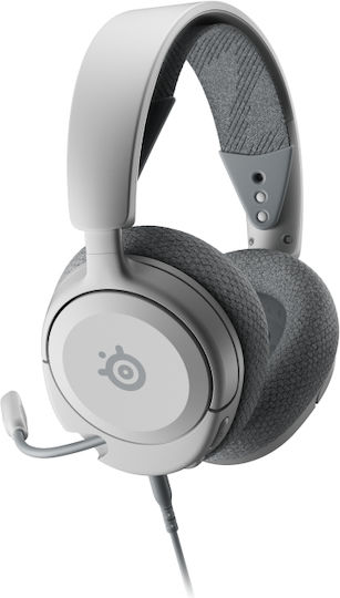 SteelSeries Arctis Nova 1P Over Ear Gaming Headset με σύνδεση 3.5mm Λευκό