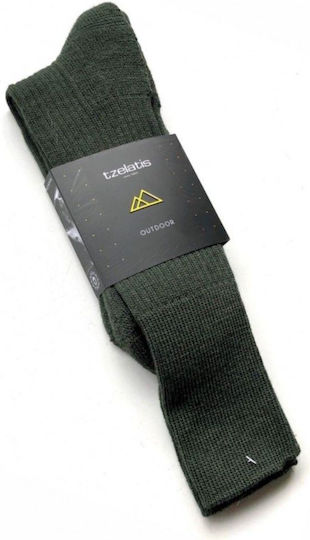 Tzelatis Tzelatis Long Isothermal Hunting Socks Woolen in Khaki color