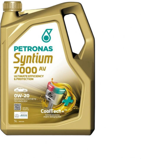Petronas Syntium 7000 AV Синтетичен Масло за Автомобили 0W-20 5лт