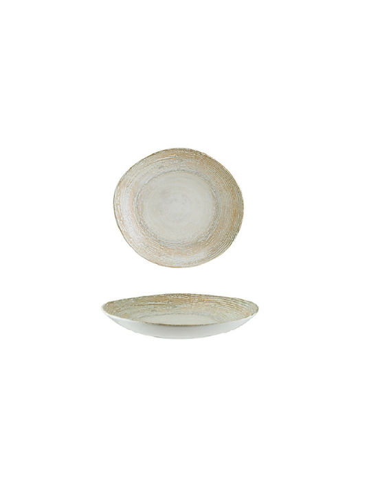 Bonna Patera Porcelain Salad Bowl Beige 26x26cm