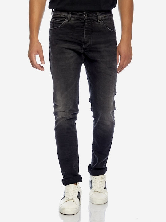 Men's Jeans Pants Elastic with Regular Fit Black
