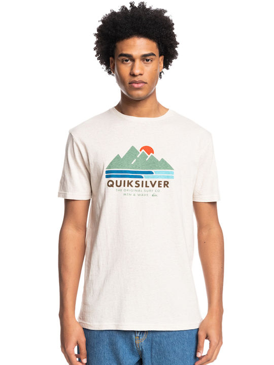 Quiksilver Scenic Recovery T-shirt Bărbătesc cu Mânecă Scurtă Bej