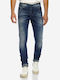 Men's Jeans Pants Elastic with Slim Fit Blue