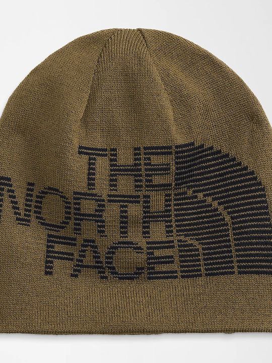 The North Face Highline Knitted Reversible Beanie Cap Khaki