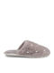 Winter Women's Slippers with Fur Gray
