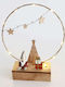 Aca Illuminated Christmas Wooden Figure Height 20cm 2pcs