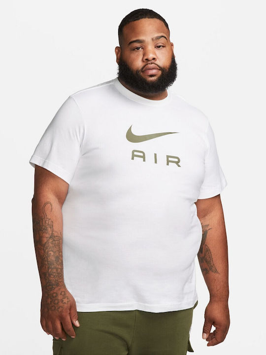 Nike Top Air Αθλητικό Ανδρικό T-shirt Λευκό με Λογότυπο