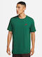 Nike Sportswear Club Men's Athletic T-shirt Short Sleeve Gorge Green