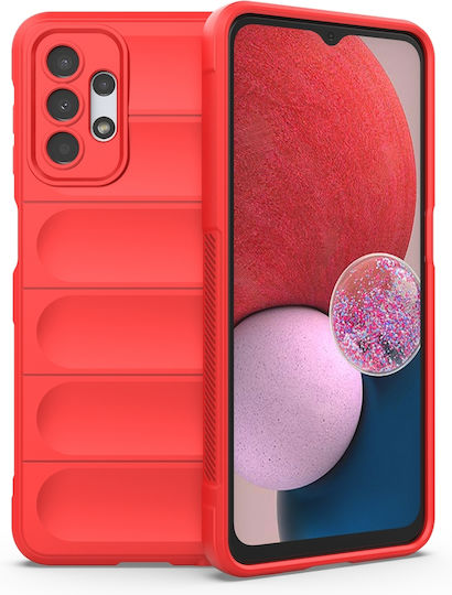 Hurtel Magic Shield Umschlag Rückseite Silikon Rot (Galaxy A13 5G)