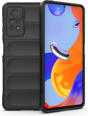 Hurtel Magic Shield Back Cover Σιλικόνης Ανθεκτική Μαύρο (Redmi Note 11 Pro)