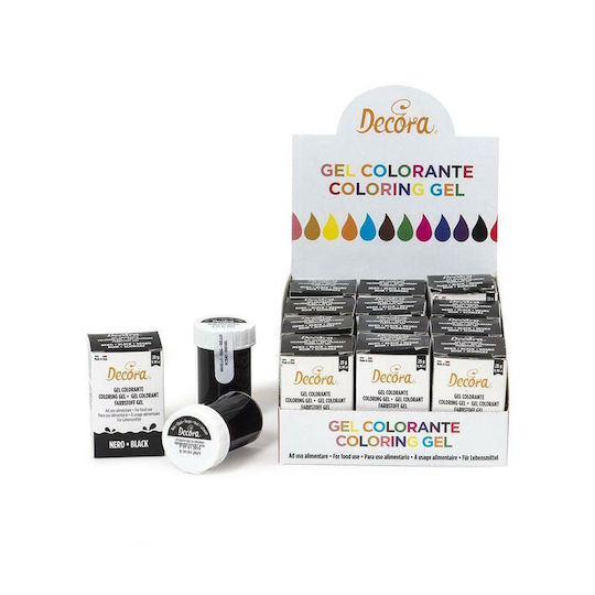 Decora Food Colouring Gel Black Jar 28gr