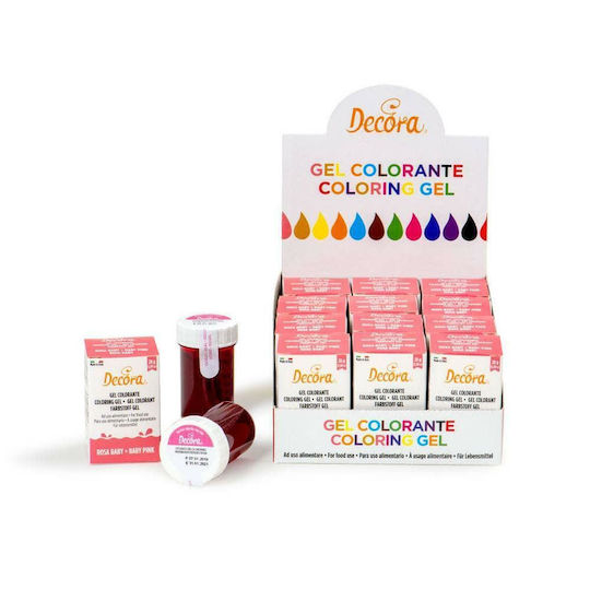 Decora Colorant pentru Cofetărie în Formă de Gel Baby Pink 1buc 28gr 9600812