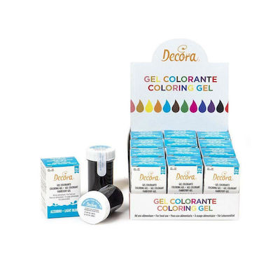 Decora Food Colouring Gel Light Blue Jar 28gr