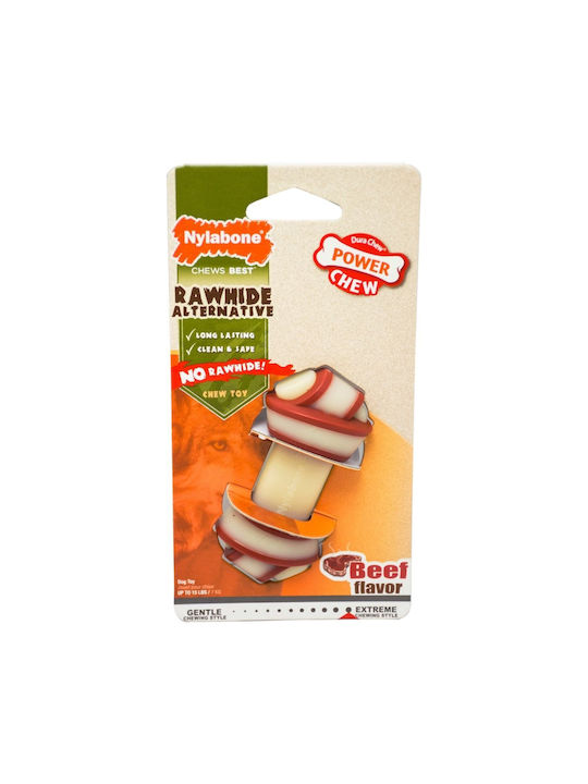 Nylabone Rawhide Knot Παιχνίδι Κόκκαλο Σκύλου Μασητικό με Γεύση Βοδινό XSmall Καφέ 1τμχ