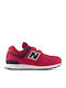 574 Classics Kids Sneakers with Scratch Red