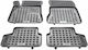 Rezaw Plast Set of Front and Rear Mats 4pcs Tray Type for Mercedes-Benz GLA 2014+ Black