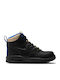 Manoa Leather Kids Boots with Laces Black