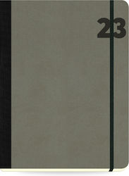 The Writing Fields 74.03070 Săptămânal Agenda Gri 2023 19x25cm Elephant