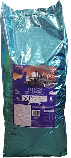 Black Olympus Salmon 12kg Ξηρά Τροφή με Λίγα Σιτηρά για Ενήλικους Σκύλους με Σολομό